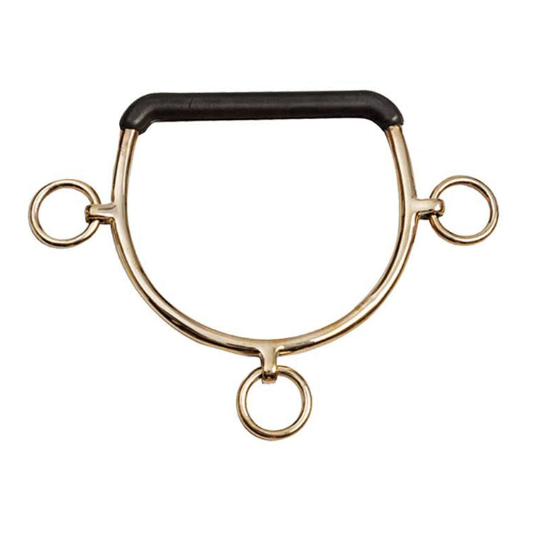 Zilco Bit - Chifney Gold Rubber COB