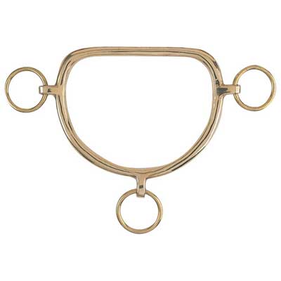 Bit - Anti Rearing Straight Mouth Brass