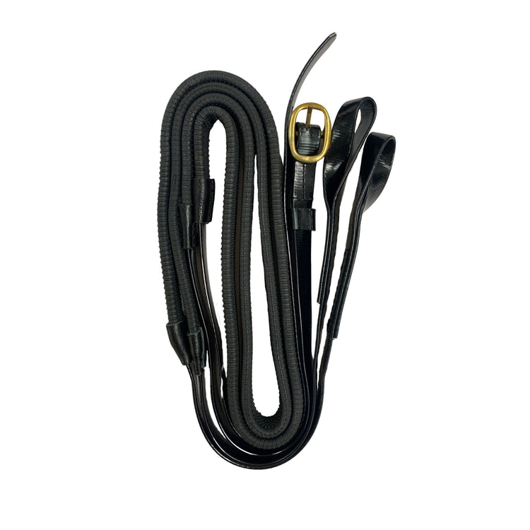 Hyland PVC Reins 5/8inch Loop Ends Black