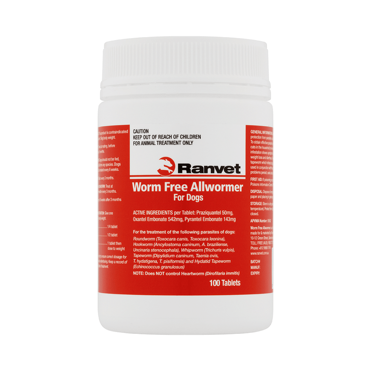 Ranvet Worm Free Allwormer 10kg