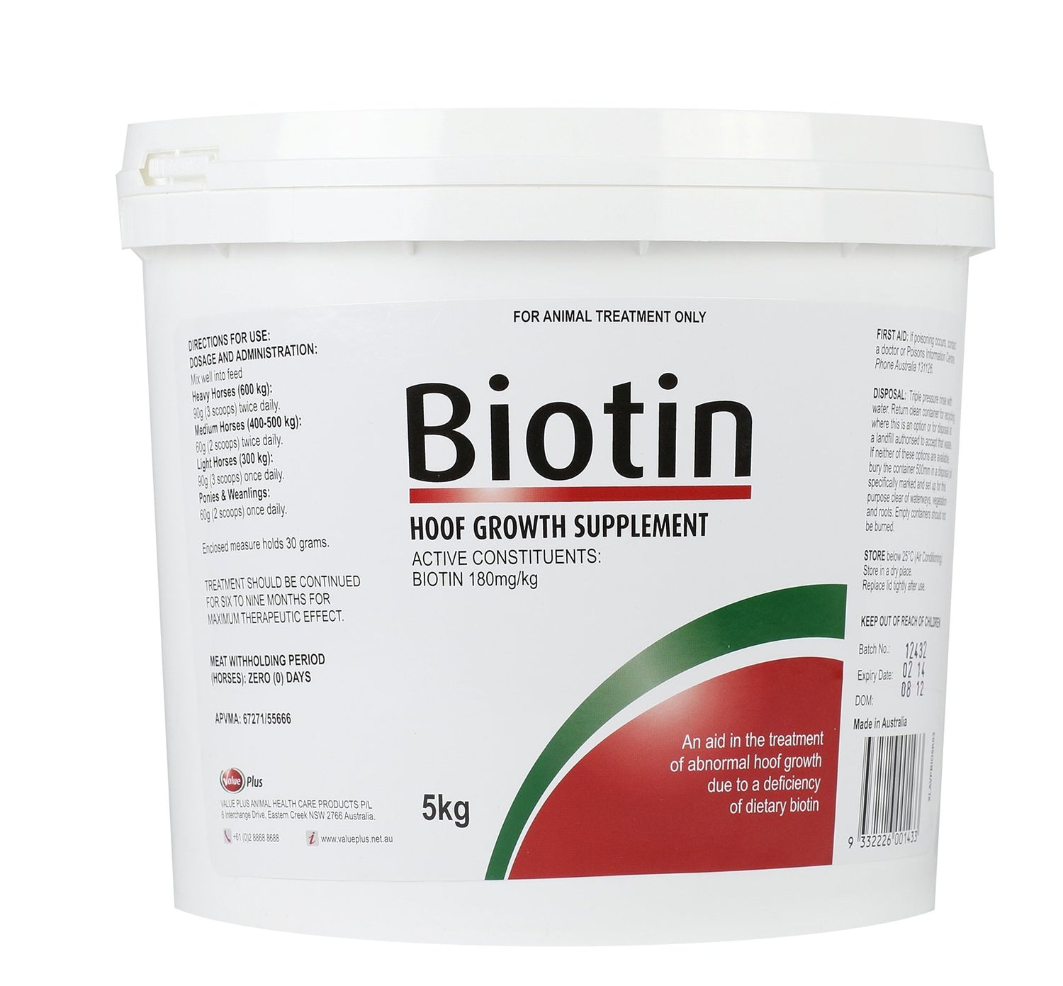 Value Plus Biotin - Animalcare Supplies