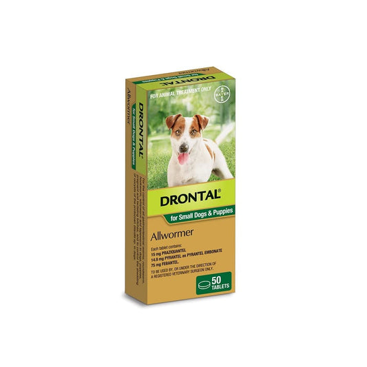Drontal Dog & Pup up to 3kg 50's