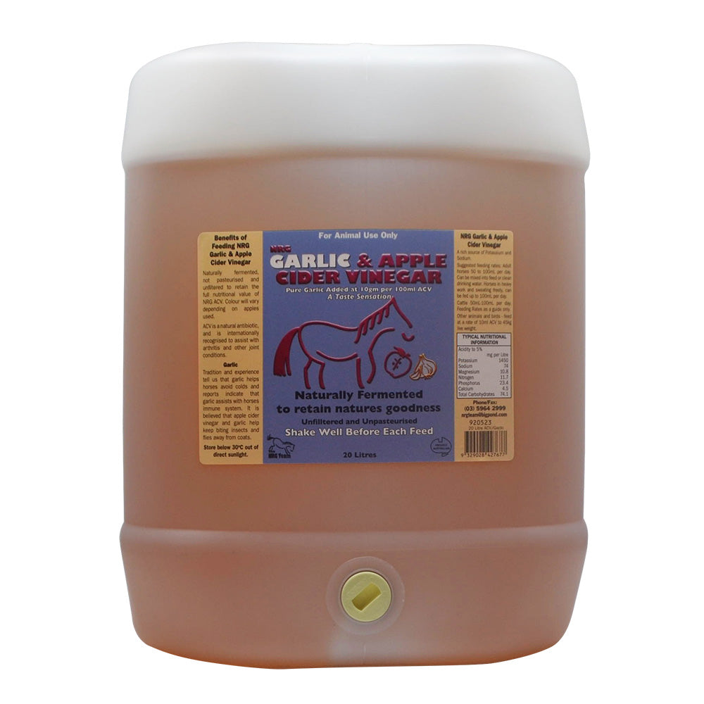 NRG Apple Cider Vinegar with Garlic - Animalcare Supplies
