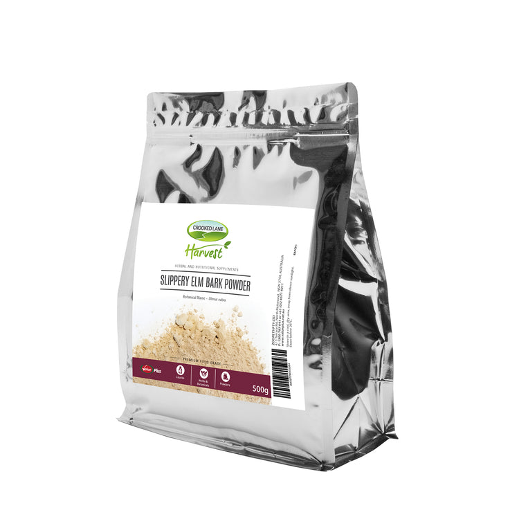 Slippery Elm Bark Powder 500g (Crooked Lane Harvest)