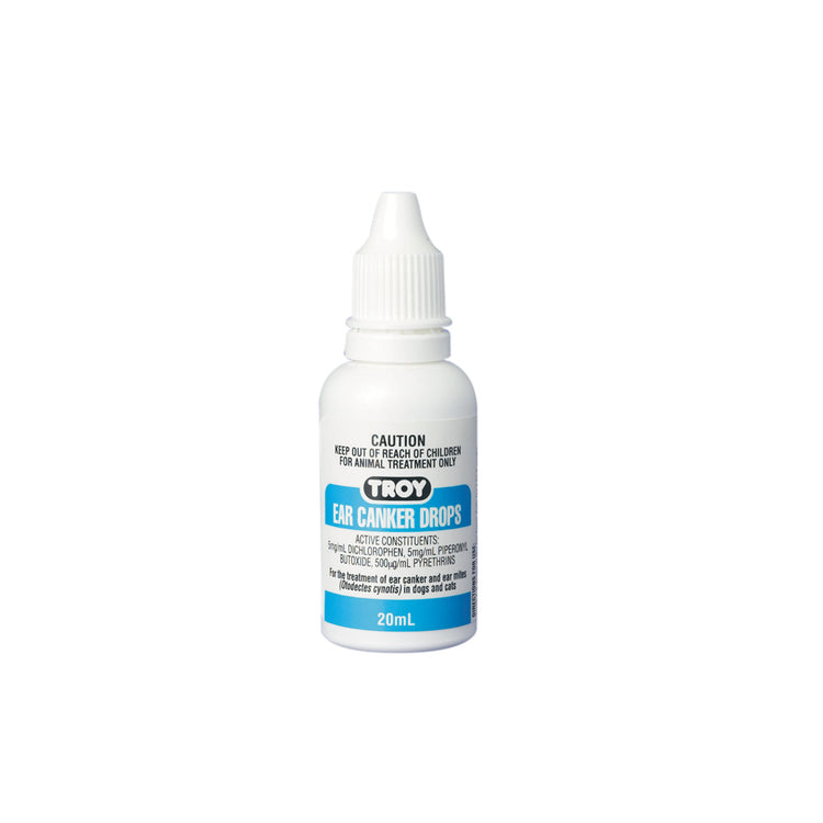 Troy Ear Canker Drops 20ml - Animalcare Supplies