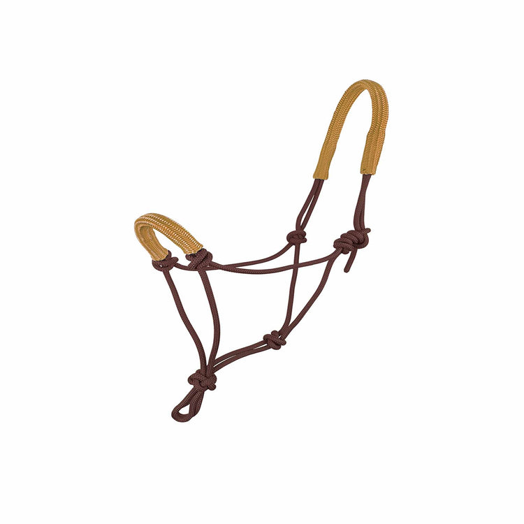 Zilco Knotted Halter with Padded Nose Brown
