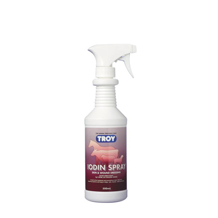 Troy Iodin Spray 500ml - Animalcare Supplies